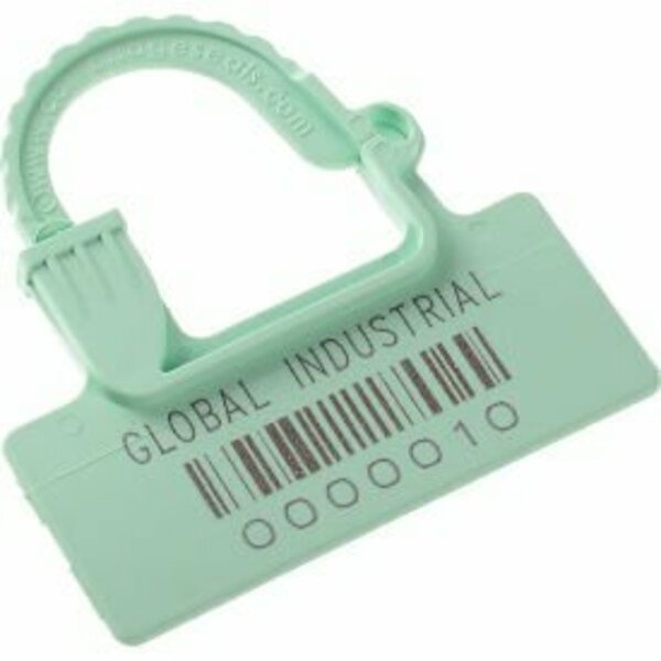 Cambridge Security Seals Global Industrial„¢ One Piece Padlock Seal, Pastel Green, 100/Pack OPP00267